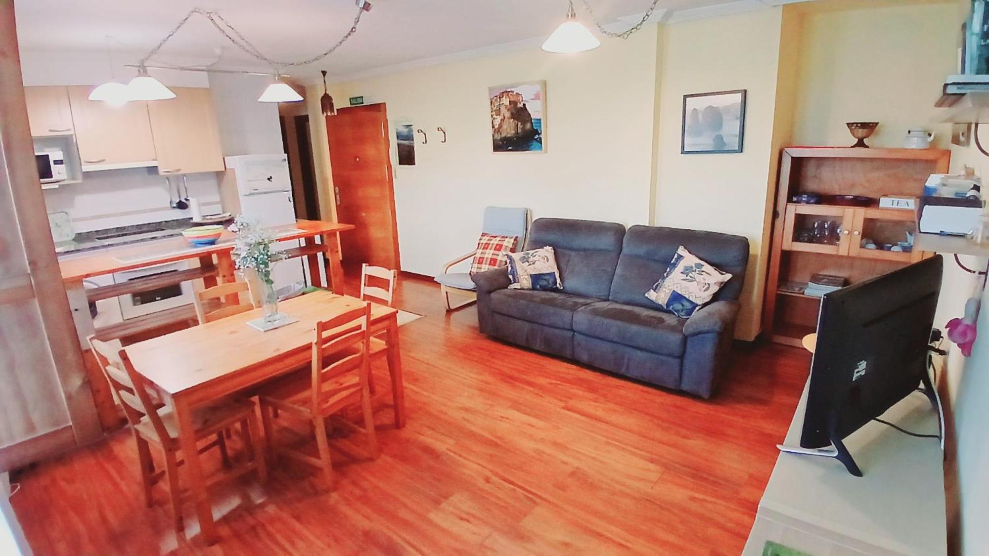 누에바데엘라네스 Acogedor Bajo Con Terraza Y Vistas 아파트 외부 사진